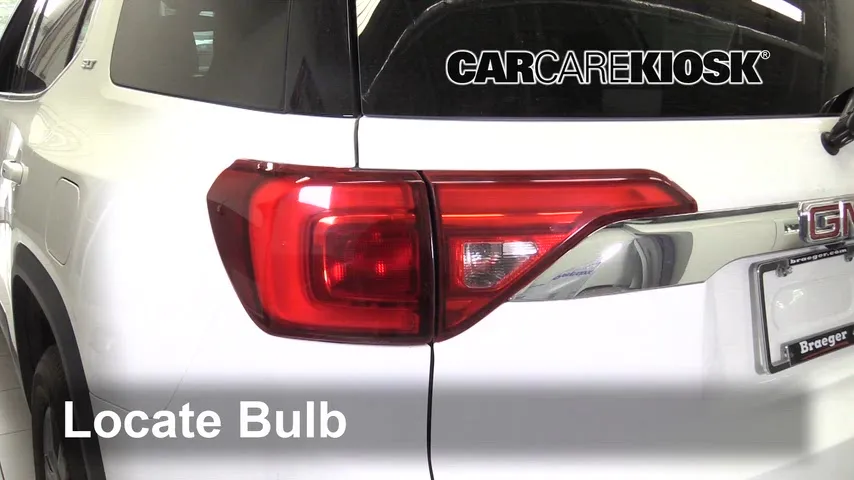 2018 GMC Acadia SLT 3.6L V6 Lights Reverse Light (replace bulb)